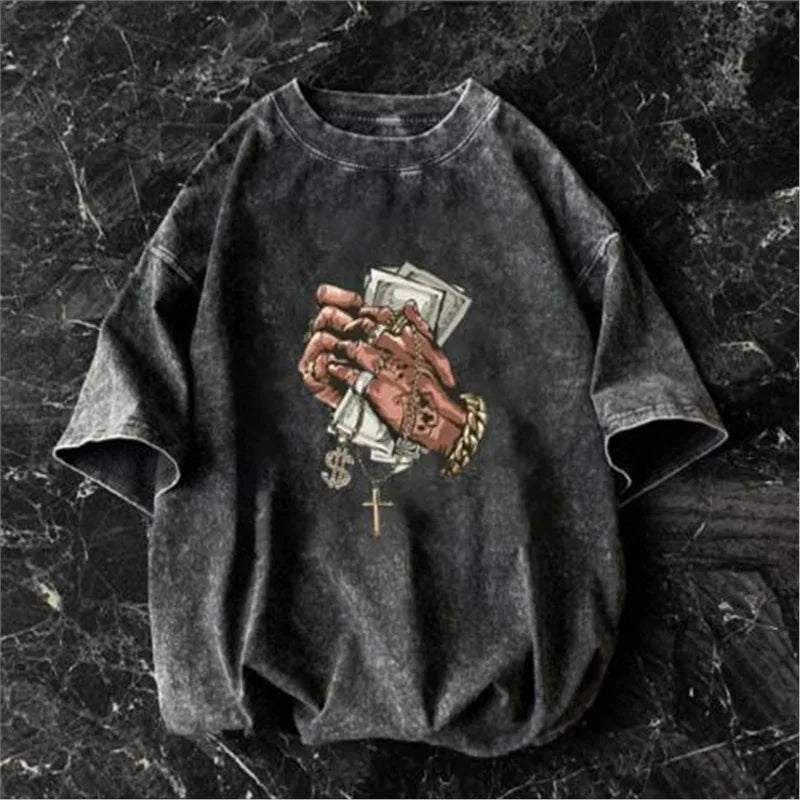 Dialune Oversized Graphic Tee — Money Hand Vintage, Worn-In & Made to Turn Heads